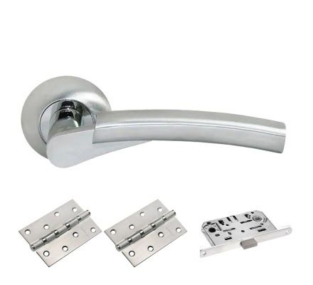 Комплект фурнитуры MH19-MS4BB (ЦАМ, матовый хром – хром)