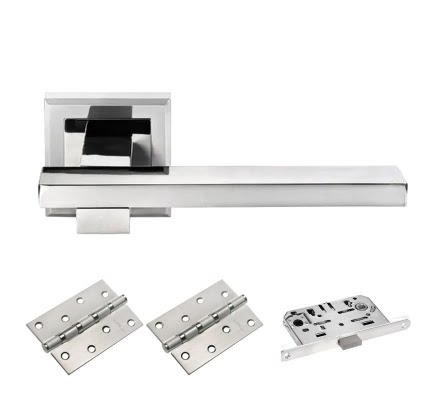 Комплект фурнитуры MH38-MS4BB (ЦАМ, матовый хром – хром)