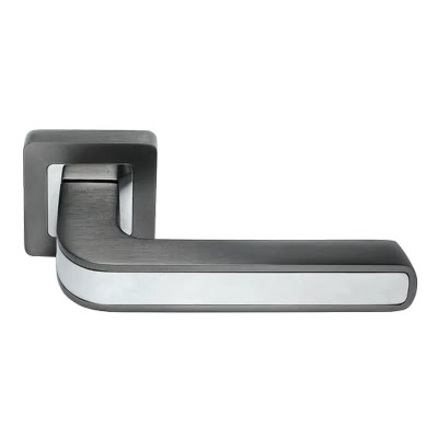Ручка дверная MH46GR-CP (ЦАМ, графит – хром)