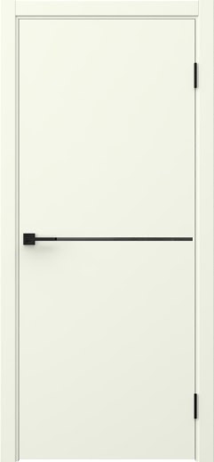 Межкомнатная дверь Флэт Лайн 1 эмаль RAL 9010, лакобель черный