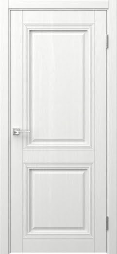 Межкомнатная дверь София 2 багет 1 экошпон ясень белоснежный