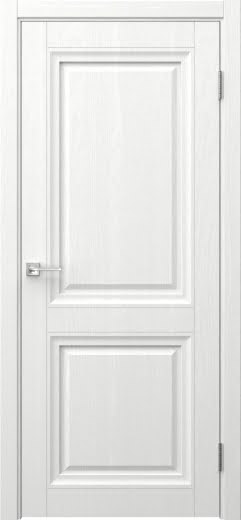 Межкомнатная дверь София 2 багет 2 экошпон ясень белоснежный
