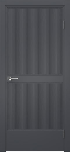 Межкомнатная дверь Вектор 4 эмаль графит
