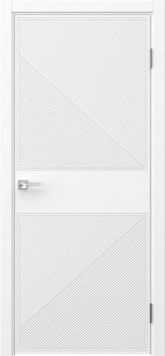 Межкомнатная дверь Вектор 6 эмаль белая