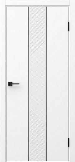 Межкомнатная дверь Вектор 8 эмаль белая