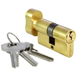 Механизм цилиндровый 50CKPG (с перфо-ключом, золото)