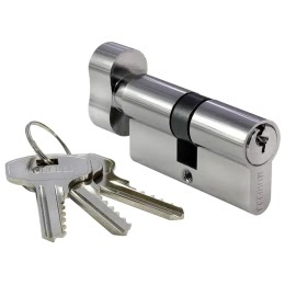 Механизм цилиндровый 60CKPC (с перфо-ключом, хром)