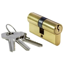 Механизм цилиндровый 60CPG (с перфо-ключом, золото)
