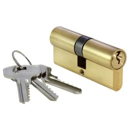 Механизм цилиндровый 70CPG (с перфо-ключом, золото)