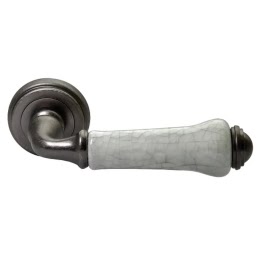 Дверная ручка MH41OMS-GR (ЦАМ, состаренное серебро – графит)