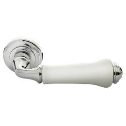 Дверная ручка MH41PC-W (ЦАМ, хром – белый)