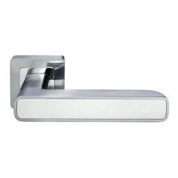 Дверная ручка MH44SC-W-S55 (ЦАМ, матовый хром – белый)