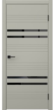 Дверь, Флэт Лайн 4 (эмаль RAL 7044, со стеклом)