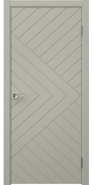 Межкомнатная дверь Графика 4 эмаль RAL 7044 — 1566