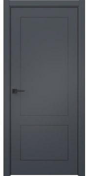 Межкомнатная дверь Лайт ST 8 экошпон антрацит, молдинг черный — 1787