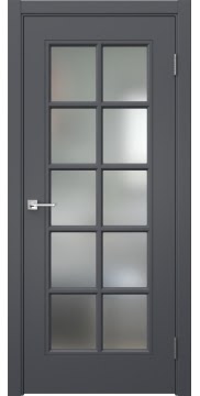 Дверь, Мриба 10 (эмаль графит, со стеклом)