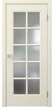 Межкомнатная дверь, Мриба 10 (RAL 9001, со стеклом)