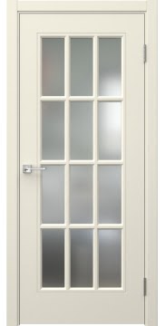 Межкомнатная дверь, Мриба 12 (RAL 9001, остекленная)