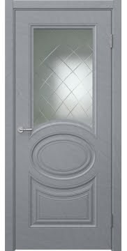 Дверь, Скандинавия 3 (экошпон дюна мистраль, со стеклом)