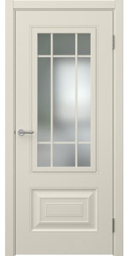 Дверь, Скандинавия 6 (эмаль RAL 9001, со стеклом)