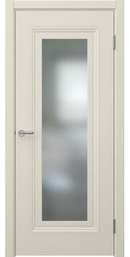 Межкомнатная дверь Скандинавия 8 эмаль RAL 9001, матовое стекло — 0697