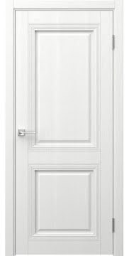 Классическая дверь межкомнатная, София 2 багет 1 (экошпон ясень белоснежный)