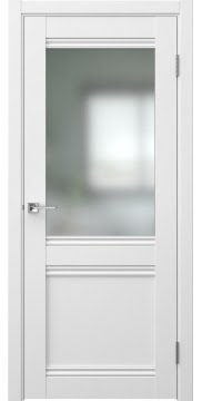 Межкомнатная дверь София 2 экошпон аляска, матовое стекло — 0895