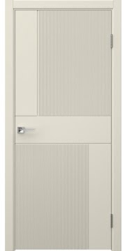 Межкомнатная дверь в сборе, Соло 1V (эмаль RAL 9001)