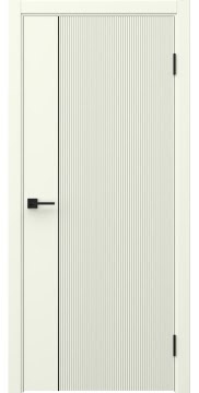 Межкомнатная дверь Соло 20 эмаль RAL 9010, черный молдинг — 1352