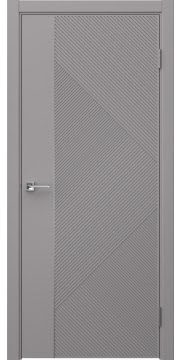 Эмалированная дверь, Соло 4 (эмаль RAL 7036)